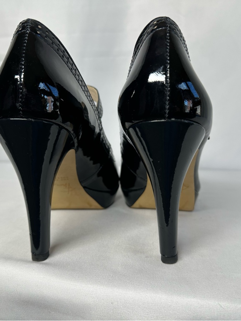 Elegant Black Patent High Heel Pumps for Women